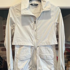 North Face Women’s Rain Jacket in White Size XS